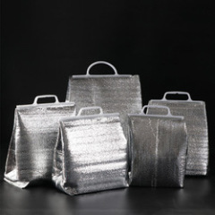 Low Moq Reutilizable Papel de aluminio Aislamiento Entrega Caliente Frío Para llevar Almuerzo Cooler Bag