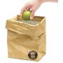 Custom foldable top Eco reusable waterproof insulated cooler freezable brown paper tyvek lunch bag for women man