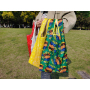 Wholesale Eco Friendly RPET Foldable Polyester Tote Shopping Bag Custom Reusable Grocery Bag