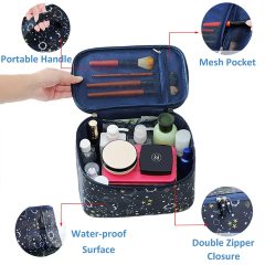 Makeup Brush Holder Travel Makeup Bag for Women Cosmetic Bags Stand-up Brush Cup Professional Makeup Artist Storage Organizer