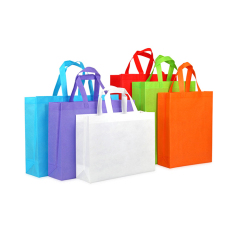 NIEDRIGES MOQ Kundenspezifische Farben Öko-Tasche Pla-Vlies-Einkaufstasche Recycelbare PP-Vliestaschen
