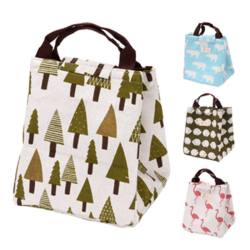 Hot Selling Portable Reusable Custom Cartoon Pictures Foldable Kids Lunch Tote Insulated Cooler Bag
