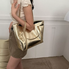 Sac fourre-tout à bandoulière en cuir PU vintage imprimé lettre tendance, sacs à bandoulière rétro simples pour femmes et étudiantes