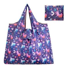 New Lady Foldable Recycle Eco Shopping Bag Reusable Shopping Tote Bag Floral Fruit Vegetables Food Beach Shopping Travel Bag