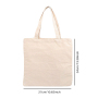 White Canvas Shopping Bags Eco Reusable Foldable  Large Cotton Tote Bag Women Shopping Bags