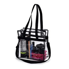 Kundenspezifische Großhandelshandtaschen-Damen-transparente Einkaufstasche-Strand-Tasche PVCs klare für Frauen