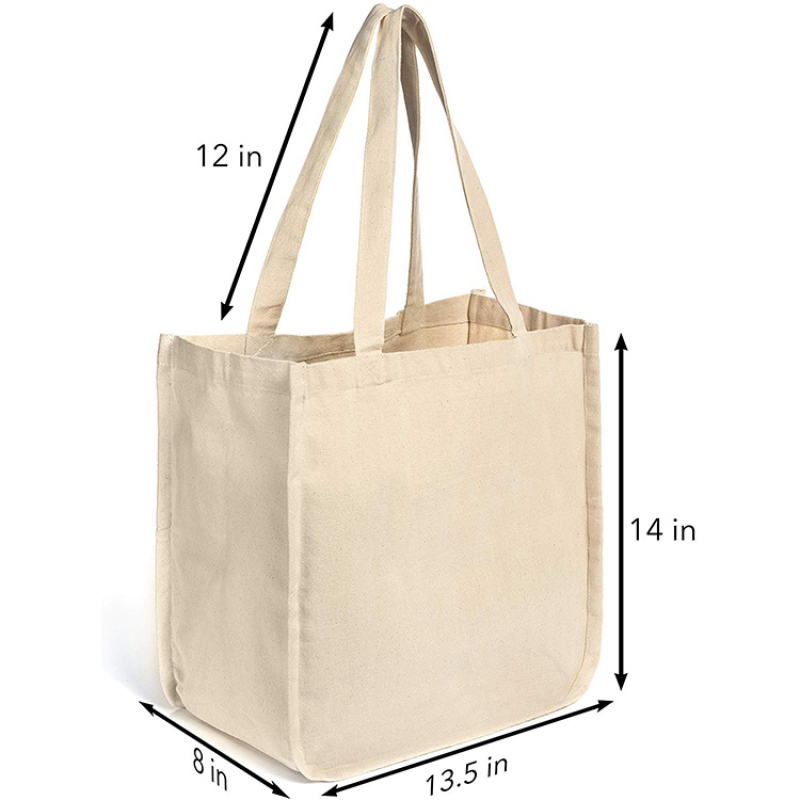 Promotional Shopping Long Handle Cotton Bag Shopping Bag