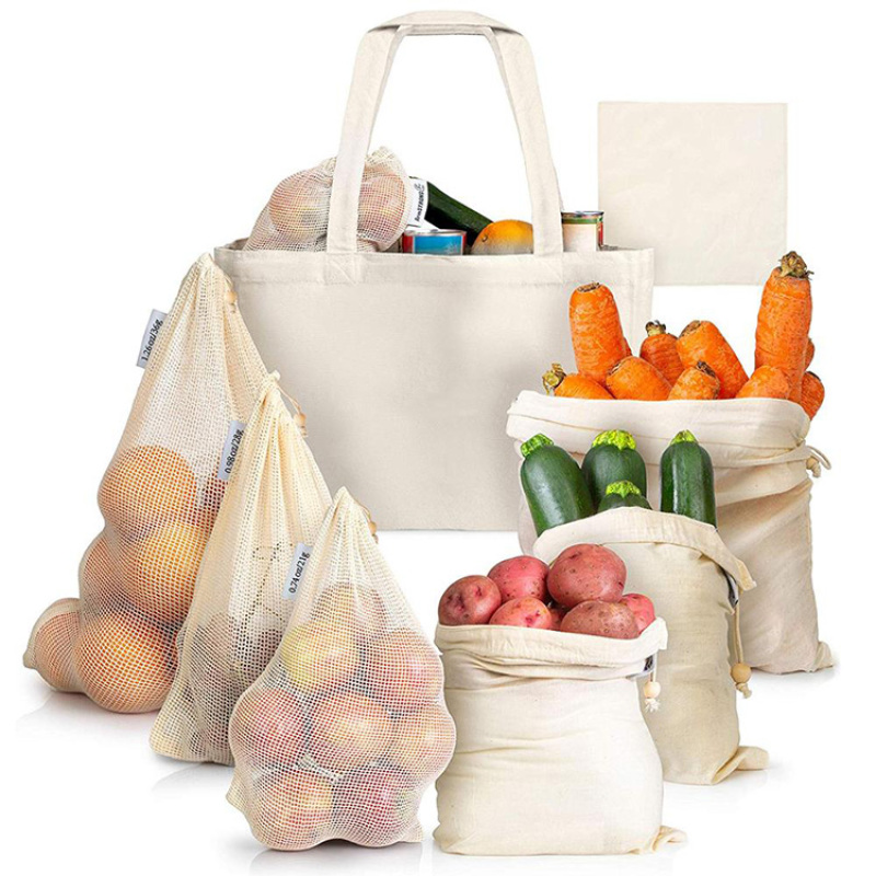 Promotional Shopping Long Handle Cotton Bag Shopping Bag