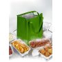 Нетканая сумка для продуктовых магазинов, изолированная термосумка для доставки еды, сумка-холодильник на молнии