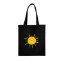 Gift Shop Giveaway Custom Recycle Eco Black Natural Cotton Canvas Tote Gift Shopping Bag