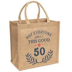 Heißer Verkauf Customized Printing Eco Friendly Natural Shopping Jute Bag