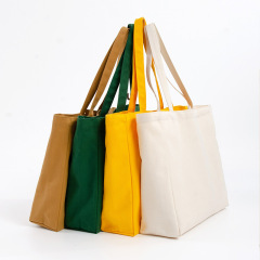 Großhandel individuell bedruckte, extra haltbare, billige, wiederverwendbare, große, umweltfreundliche Einkaufstasche aus natürlicher Baumwolle