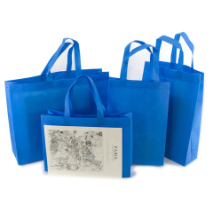 Cadeaux promotionnels économiques sacs en tissu non tissé écologiques réutilisables sac de transport pliable sac fourre-tout non tissé
