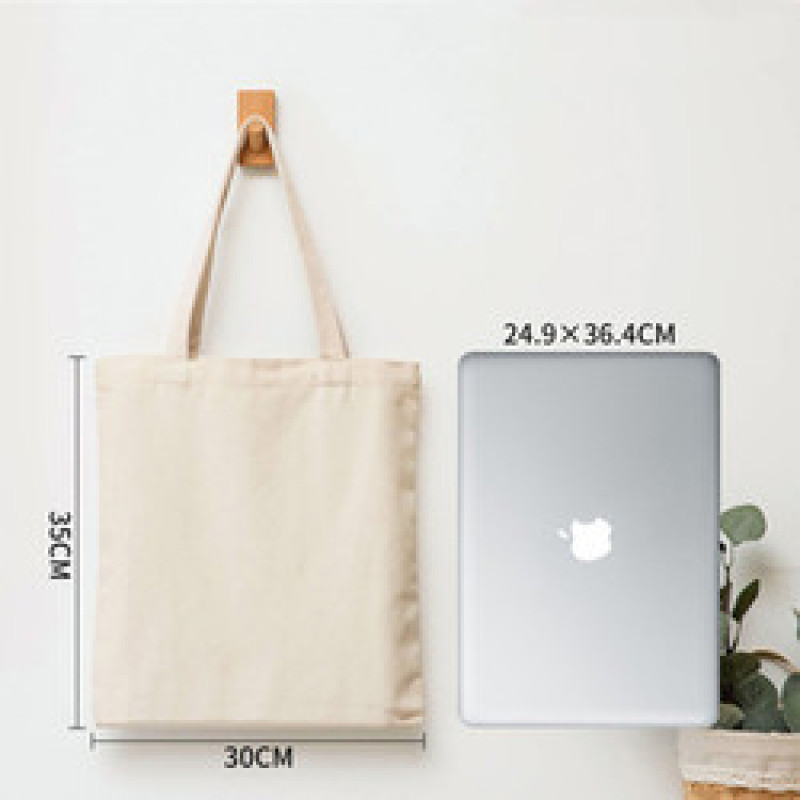 Black Handle Canvas Bag Custom Print Promotional Canvas Tote Bag