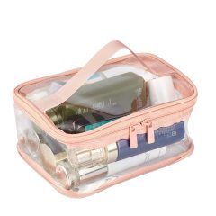 Transparente Kunststoff-Reißverschluss-Kosmetiktaschen, Kosmetik-Reise-Organizer, Make-up-Tasche, durchsichtige PVC-Make-up-Tasche