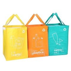 Изготовленные на заказ квадратные сумки разного цвета из полипропилена сплетенные сумки для хранения