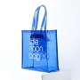 Hochwertige, kundenspezifische, umweltfreundliche, transparente kleine PVC-Einkaufstasche in Neonrosa für Frauen