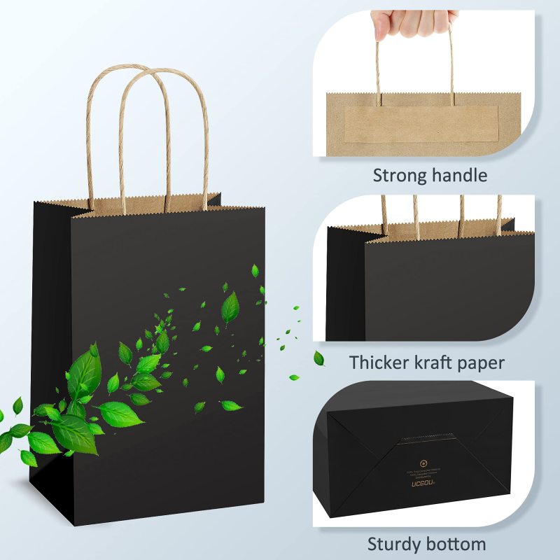 High Quality Cheap Colorful Kraft Paper Bags Custom Print With Handles paper kraft bag
