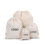 Eco Burlap Bags Drawstring Pouch Custom Logo Canvas Cotton Silk Satin Drawstring Bags