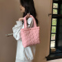 Wholesale Custom Womens Puffy Bag Puffer Handbag Quilted Shopper Pillow Puffy Tote Bags