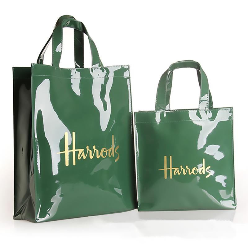 Luxury Custom PVC Tote Shopping Bag With Lining