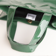 Benutzerdefinierte Luxus-Einkaufstasche aus PVC mit Futter