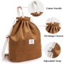 Le bas MOQ a adapté le sac aux besoins du client de toile de coton de sac à dos de tissu de coton de cadeau avec le logo