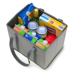 Bacs de stockage des aliments en gros organisateur de stockage des aliments sacs d'épicerie réutilisables avec poignées