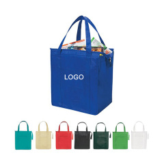 Kundenspezifische Vliesstofftasche, faltbare wiederverwendbare Einkaufstasche aus Spinnvlies