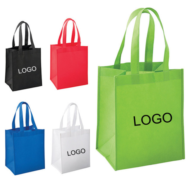 Custom non woven fabric bag, foldable reusable shopping bag spunbond