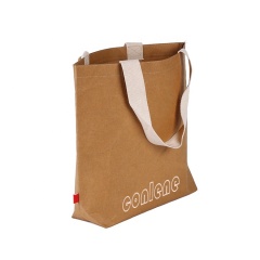 Bolsa de papel Kraft de regalo impermeable de diferentes colores con logotipo personalizado ecológico