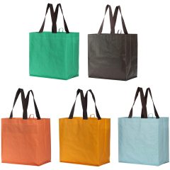 Индивидуальная печать большая многоразовая сумка для покупок, перерабатываемая ламинированная сумка из полипропилена