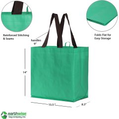 Bolsa de compras reutilizable grande con impresión personalizada, bolsa tejida pp laminada reciclable