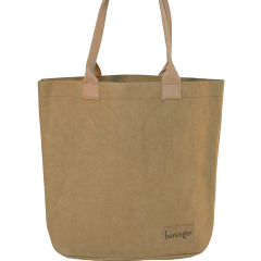 Hot-Selling Perfect Large Capacity Travel Shopping Bag Langlebige braune waschbare Papiertüte