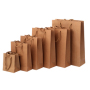 Fabricantes de China, impresión personalizada, compras baratas, embalaje de transporte, bolsas de papel Kraft marrón recicladas