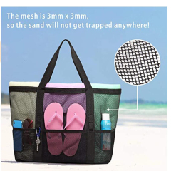 Großhandel Heißer Verkauf Wasserdichte Tote Faltbare Tasche Schwimmen Camping Eis Mesh Strandtasche