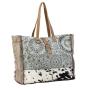 Customize Promotional Reusable Canvas Tote Bag Eco Friendly Brown Leather Handles Custom Cotton Canvas Bag