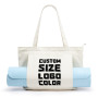 Custom logo Print Yoga Matt Bag Ecofriendly Yoga Mat Cover Bag Carrier Eco Friendly Cotton Canvas Yoga Mat Bag