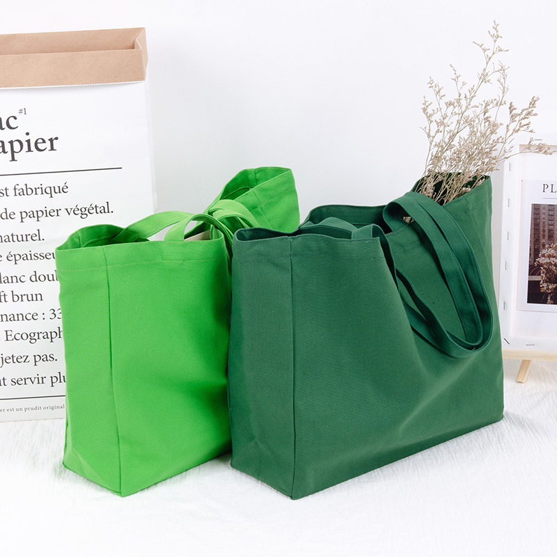 New Custom Logo Printed Shopper Extra Large Canvas Tote Bag Tote Large Canvas Bag