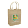 Sacs fourre-tout à achats de toile de jute de sac de plage de toile de jute de sac de jute stratifié écologique avec le logo fait sur commande