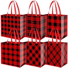 Heißer verkauf umweltfreundliche weihnachten laminierte pp nicht gewebte einkaufstasche tasche wiederverwendbare geschenktüte
