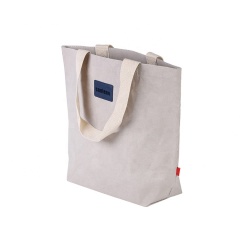 Bolsa de papel lavable de reciclaje de calidad superior con suministro de fábrica con diferentes colores