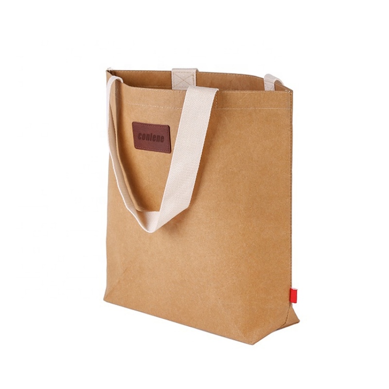 Factory supply superior quality recycle washable paper bag with different colors