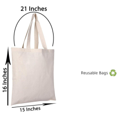 Hochwertige, billige, recycelbare Einkaufstaschen aus Baumwollleinen