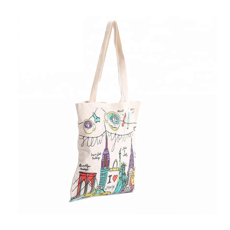 Top quality cheap recyclable bulk cotton canvas tote shopping bags