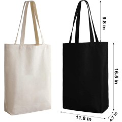 Venta al por mayor, bolsa de lona reutilizable en blanco, logotipo personalizado, tela de algodón impresa, bolso de compras de moda para mujer, bolsas de lona