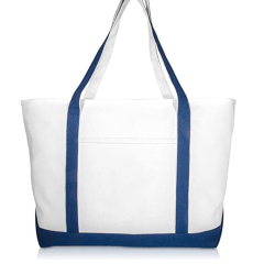Großhandel Custom Print Logo Günstige wiederverwendbare Einkaufstaschen Weiße Baumwollsegeltuch-Einkaufstasche