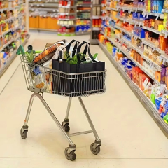 Sac fourre-tout réutilisable écologique avec logo imprimé personnalisé, sac fourre-tout non tissé laminé, sac non tissé en Rpet