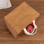 Promotional Wholesale Custom Logo Large Washable Kraft Pape Tote Bag Lunch Bags with Logo for Bento Work Class