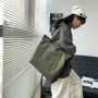 Polyester Bag Printed LOGO Nylon Bag Cheap Printing Shopping Cotton Shoulder Zipper Messenger Organic Shoulder Tote Bag